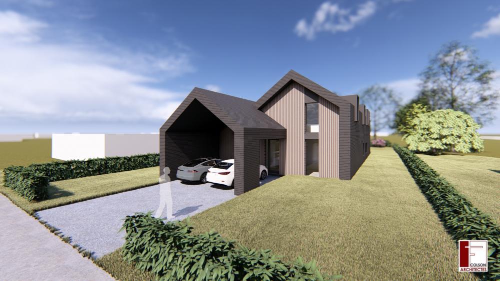Construction maison architecte Masnuy St Jean
